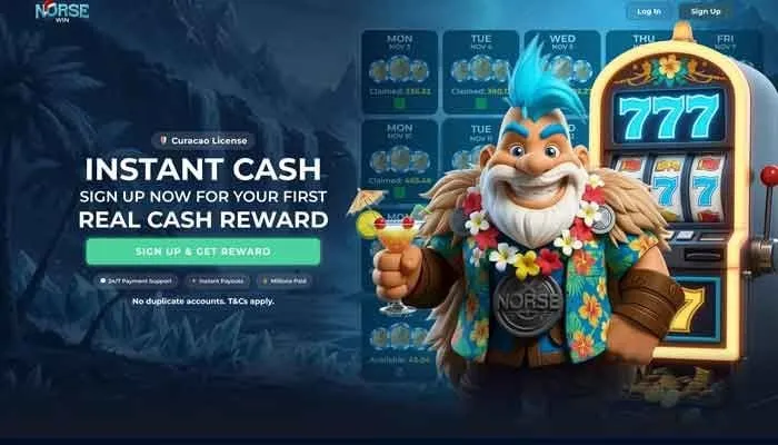 Norsewin Casino cashier sektion med 35 minutters Skrill udbetaling