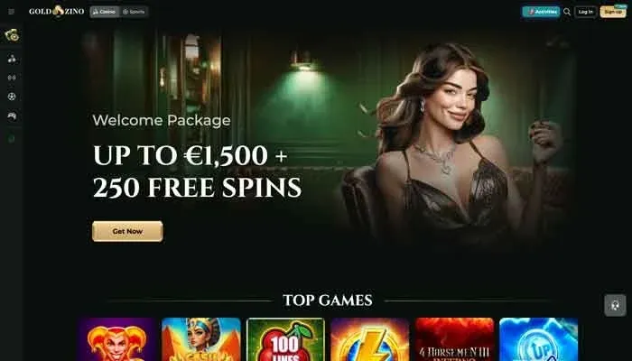 Goldzino Casino udbetalingsside med crypto og e-wallet muligheder